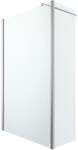 GOODHOME Paravan dus walk-in GOODHOME, aluminiu, sticla transparenta, 85x195 cm, crom