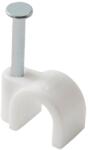Diall Clips rotund cablu Diall XP, diametru 6 mm, alb, 100 buc