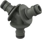 Verve Conector triplu pentru furtun VERVE, verde
