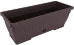 Harplast Jardiniera forma dreptunghiulara VERBENA, plastic, 40 x 19.70 x 15.7 cm, maro