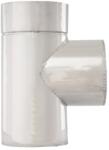 VULCANO Teu 90 grade cos de fum dublu perete VULCANO, diametru 160-220 mm, inox