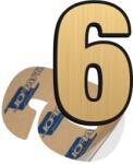 Creative Sign Cifra 6, ABS, Gravat, Auriu, M6 Creative Sign