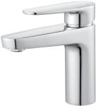 GoodHome Baterie lavoar GOODHOME Cavally, inaltime 15.1 cm, alama, argintiu