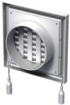 VENTS Grila ventilatie din plastic cu plasa insecte, 125 mm, alb