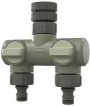 Verve Conector furtun VERVE, 2 iesiri, kaki