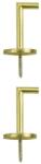 GOODHOME Sistem prindere draperie GOODHOME Elasa, metal, 7.4 x 3.5 cm, auriu