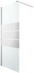 GOODHOME Paravan dus walk-in GOODHOME, aluminiu, sticla oglinda, 85x195 cm, crom
