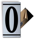 Creative Sign Cifra 0, ABS, Gravat, Argintiu, M7 Creative Sign