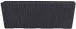 Verve Jardiniera flori VERVE, plastic, 60 x 12 cm, negru