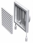 VENTS Grila ventilatie din plastic cu plasa insecte, 100 mm, alb