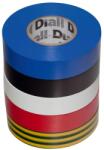 DIALL Set banda izolatoare DIALL 100611082, 19 mm x 33 m, 5 buc, multicolor