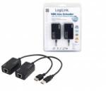 LogiLink USB 2.0 Cat. 5 extender, 60 m, pigtail, black up to 60 Meter