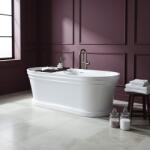 Rea Cada freestanding cu ventil alb Rea Olivia 170 cm alb (REA-W0507)