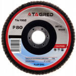 Tagred Lapos csiszolótárcsa 125 mm/22, 23 mm csiszolási fokozat P80 TA1002 (TA1002)