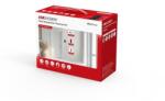 Hikvision Kit videointerfon Hikvision DS-KAS342, terminal recunoastere faciala 4.3″ LCD DS-K1T342MFWX-E1, 1500 fete/3000 amprente/3000 carduri, M1 card reader, audio bidirectional, PoE, magnetic lock + suport, 