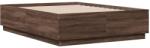 vidaXL barna tölgyszínű szerelt fa ágykeret 120 x 190 cm (3209750) (3209750)