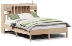 vidaXL tömör fenyőfa könyvespolcos ágy matrac nélkül 140 x 200 cm (3322909) (3322909)