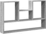 vidaXL szürke sonoma színű szerelt fa fali polc 99 x 15 x 60 cm (853241) (853241)