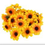  Selyemvirág Napraforgó virágfej 3, 5cm 20db/csomag