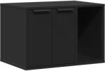 vidaXL fekete szerelt fa macskaalomdoboz 60 x 40 x 40 cm (857725) (857725)