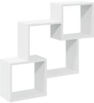 vidaXL fehér szerelt fa faliszekrény 78 x 18 x 71 cm (854805) (854805)