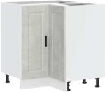 vidaXL Porto betonszürke szerelt fa Konyha sarokszekrény (853991) (853991)