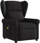 vidaXL fekete szövet dönthető masszázsfotel (4015668) (4015668)