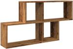 vidaXL antik fa színű szerelt fa fali polc 100 x 18 x 53 cm (856592) (856592)