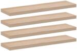 vidaXL 4 db szerelt fa függőpolc 90 x 23, 5 x 4 cm (4010696) (4010696)