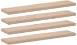 vidaXL 4 db szerelt fa függőpolc 110 x 23, 5 x 4 cm (4010699) (4010699)