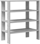 vidaXL szürke sonoma színű szerelt fa cipőtartó 61x32x70 cm (859847) (859847)