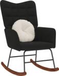 vidaXL fekete bársony hintaszék (4016838) (4016838)