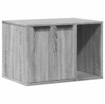 vidaXL szürke sonoma színű szerelt fa macskaalomdoboz 60 x 40 x 40 cm (857729) (857729)