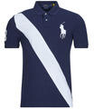 Ralph Lauren Rövid ujjú galléros pólók POLO COUPE DROITE BIG POLO PLAYER Tengerész EU XL