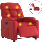 vidaXL bordó műbőr elektromos dönthető masszázsfotel (3204656) (3204656)