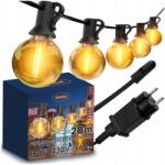  Kerti girland Led fényfüzér 20m 60x Kültéri izzó G40 230V (innaeteERG)