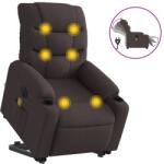 vidaXL sötétbarna szövet dönthető elektromos álló masszázsfotel (3206677) (3206677)