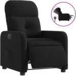 vidaXL fekete szövet elektromos dönthető fotel (3206779) (3206779)