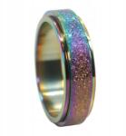 CalmRings Matt Szivárvány Gyűrű forgó gyűrű sebészeti acél anti-stressz