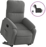 vidaXL sötétszürke mikroszálas szövet elektromos álló dönthető fotel (3204945) (3204945)
