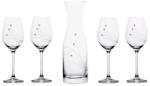  Boros pohár Swarovski kristállyal, kancsóval 360 ml/1000 ml 5db/szett