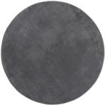 vidaXL HUARTE antracit rövid szálú puha és mosható szőnyeg Ø 80 cm (375008) (375008)