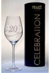  Boros pohár "Celebration 20 yr" felirattal, Swarovski kristállyal 360 ml 22, 5x8 cm