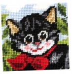 Orchidea Hímzés. Az Első Hímzésem Cica (9606)