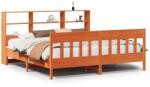 vidaXL viaszbarna tömör fenyőfa ágy matrac nélkül 180 x 200 cm (3323214) (3323214)