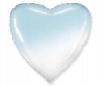 Flexmetal Fólia lufi szív fehér-kék színátmenetes, 18 hüvelyk, partira