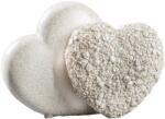  „Flower Heart szív formájú műgyanta szobor - 18 cm