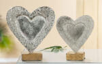  Alumínium szives szobor fa talapzaton - 17 cm
