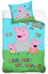Carbotex Pamut lepedők 140x200 + 70x90 cm - Peppa Pig A legjobb anyuka (T-507265)
