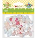 Titanum Húsvéti konfetti áttört tojás minta, 15g, fényes metál